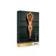 Sophia - Brief with Open Crotch and Buttock Adjustable Slider and Golden Details - One Size - Black