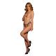 Sophia - Brief with Open Crotch and Buttock Adjustable Slider and Golden Details - One Size - Black