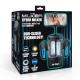 Cyber Milker - Stroking and Vibrating Masturbator with Phone Holder - Tranparent Black