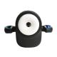 Cyber Milker - Stroking and Vibrating Masturbator with Phone Holder - Tranparent Black