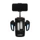 Cyber Milker - Stroking and Vibrating Masturbator with Phone Holder - Tranparent Black