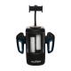 Cyber Milker - Stroking and Vibrating Masturbator with Phone Holder - Tranparent Black
