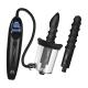 Rosebud Driller Deluxe Set - Vibrating Silicone Rosebud Pump - Transparent