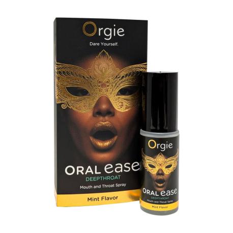 Oral Ease Deepthroat - Mouth and Throat Spray - Mint Flavor - 0.5 fl oz 15 ml