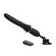 Ultimate Power Pounder - Vibrating and Thrusting Silicone Dildo with Remote Control - Black