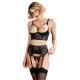 Shelf Bra Suspender Set 85C L