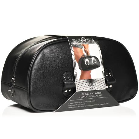 Master Series Cuffed Loaded Travel Bag with Handcuff Handles
