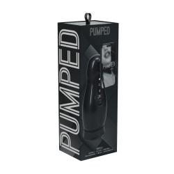 Virtuo - Suction and Vibration Masturbator Pump with Phone Attachment - Gun Metal