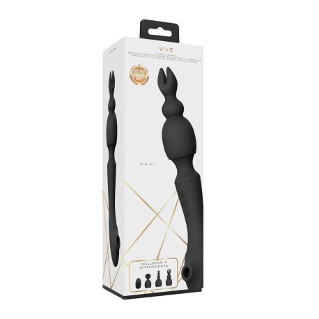 Nami - Pulse Wave Vibrating Wand - Black