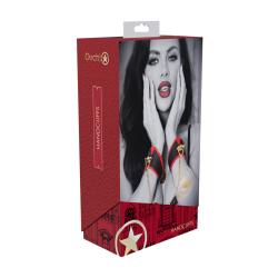Milan Collection - Handcuffs - Black Red