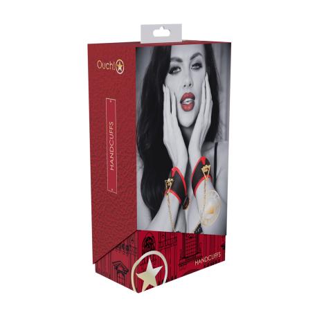 Milan Collection - Handcuffs - Black Red