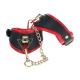 Milan Collection - Handcuffs - Black Red