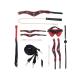 Milan Collection - Kit with Bag - Black Red