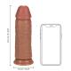 Extra Thick Straight without Balls 9 23 cm - Tan
