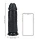 Extra Thick Straight without Balls 9 23 cm - Black