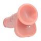Dual Density Silicone Realistic Vibrating Thrusting Dildo with Balls - 8 20,3 cm - Flesh