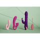 3 Up-and-Down Moving Rings Vibrator - Orchidee Purple