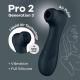 Pro 2 Generation 3 - Double Air Pulse Vibrator - Liquid Air - Black