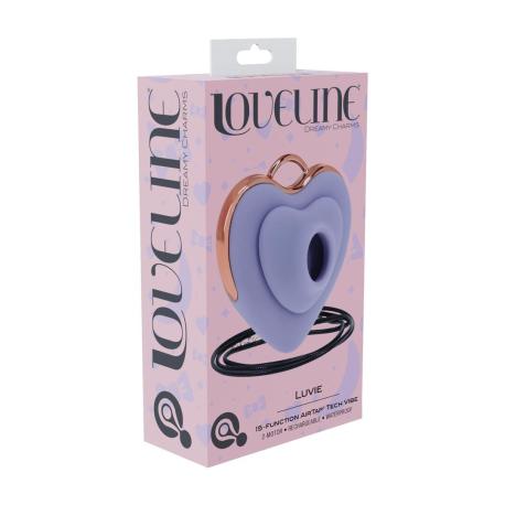 Luvie - Heart-shaped AirTap Vibrator - Lavender