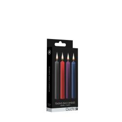 Teasing Wax Candles - 4 Pieces - Multicolor