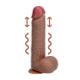 Vibrating and Thrusting Straight Cock with Balls - 8 20,5 cm - Tan