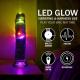 LED Vibrating Straight Cock - 8 20 cm - Transparent