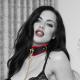 Milan Collection - Collar with Leash - Black Red