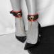Milan Collection - Leg Cuffs - Black Red