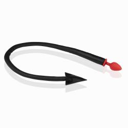 Silicone Anal Plug Devil s Tail - Black Red