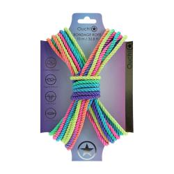 Polyester Bondage Rope - 32.8 ft 10 m - Multicolor Bright