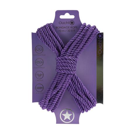 Polyester Bondage Rope - 32.8 ft 10 m - Purple