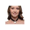 Lock-It - Choker with Heart Lock and Key