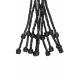 Short Leather Braided Flogger - Black