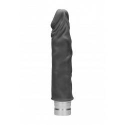 8 20 cm Realistic Vibrating Dildo - Black