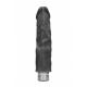 8 20 cm Realistic Vibrating Dildo - Black