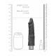 8 20 cm Realistic Vibrating Dildo - Black