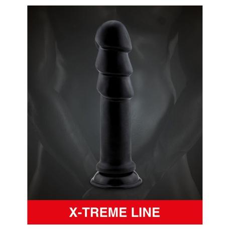Mr Cock X-Treme Line Ribbed Cock Black 28cm