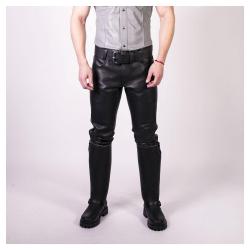 Prowler RED Leather Jeans Black 28in