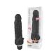 Seven Creations Silicone Classic Vibe With Clit Stim Black