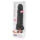 Seven Creations Silicone Classic Vibe With Clit Stim Black