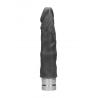 7 17 cm Realistic Vibrating Dildo - Black