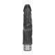 7 17 cm Realistic Vibrating Dildo - Black