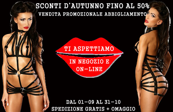 Un Autunno di Sconti La Boutique dell'Eros Sexy Shop-Bologna